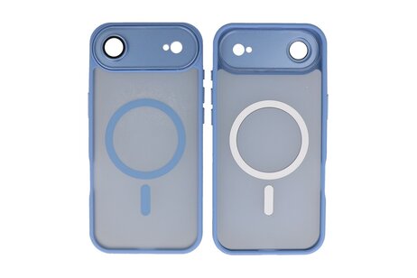 Mat-Transparent met Camera Beschermer Magsafe Case voor iPhone 17 Air Blauw