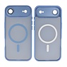 Mat-Transparent met Camera Beschermer Magsafe Case voor iPhone 17 Air Blauw