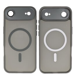 Mat-Transparent met Camera Beschermer Magsafe Case voor iPhone 17 Air Grijs