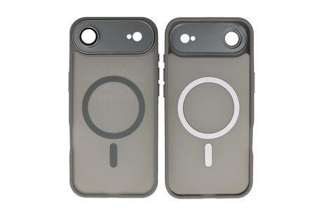 Mat-Transparent met Camera Beschermer Magsafe Case voor iPhone 17 Air Grijs