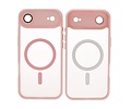 Mat-Transparent met Camera Beschermer Magsafe Case voor iPhone 17 Air Roze