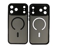 Mat-Transparent met Camera Beschermer Magsafe Case voor iPhone 17 Pro Zwart