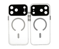 Mat-Transparent met Camera Beschermer Magsafe Case voor iPhone 17 Pro Wit