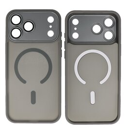 Mat-Transparent met Camera Beschermer Magsafe Case voor iPhone 17 Pro Grijs