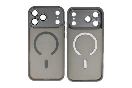 Mat-Transparent met Camera Beschermer Magsafe Case voor iPhone 17 Pro Grijs
