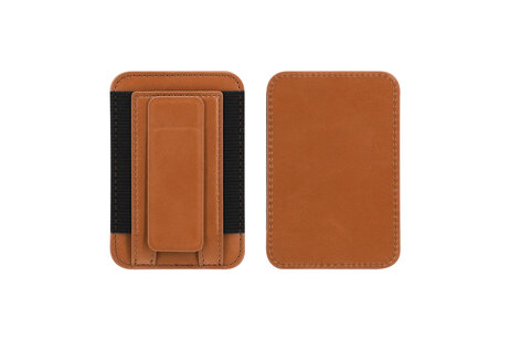 Elastiekje MagSafe Kaart Houder Bruin