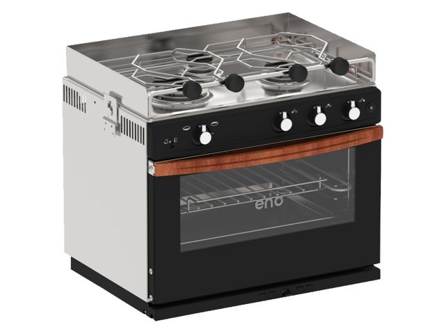 Eno 3-pits kooktoestel met oven/grill Allure