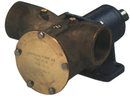 Johnson Pump impellerpomp F9B-3000  389l/min  voetmontage (met mechanical seal & RVS Deksel)