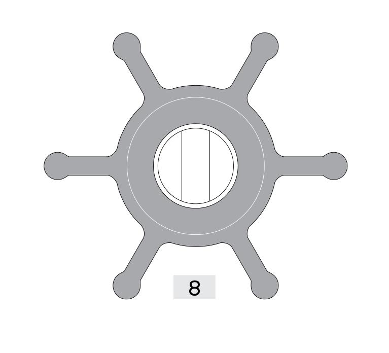 Johnson Pump impeller 1026B-9