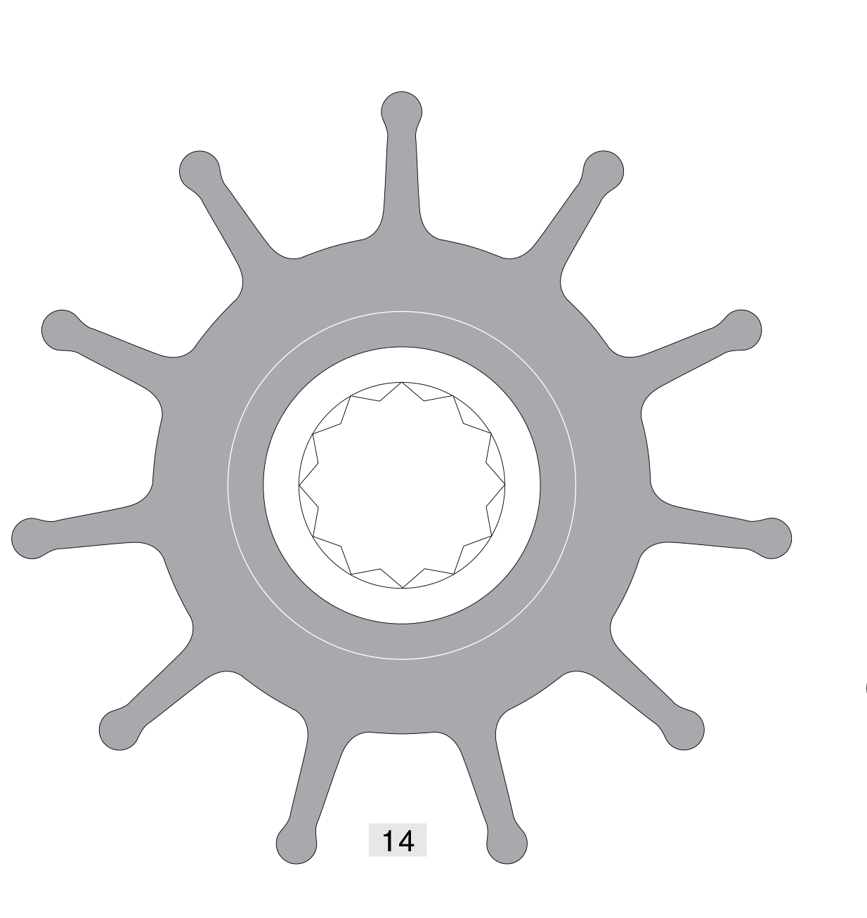 Johnson Pump impeller 819B-9