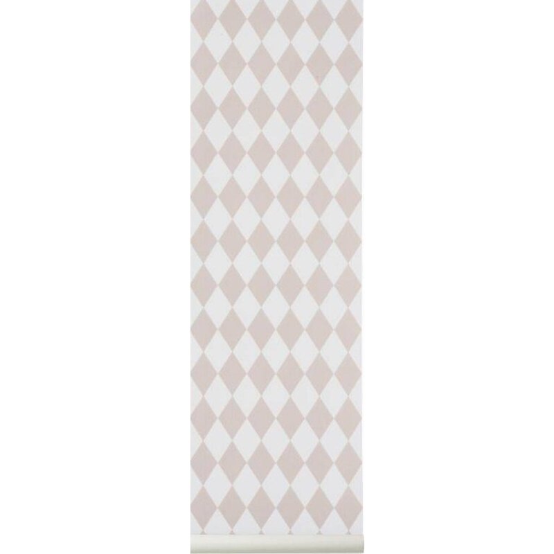 ferm LIVING ferm LIVING Behang Harlequin Roze