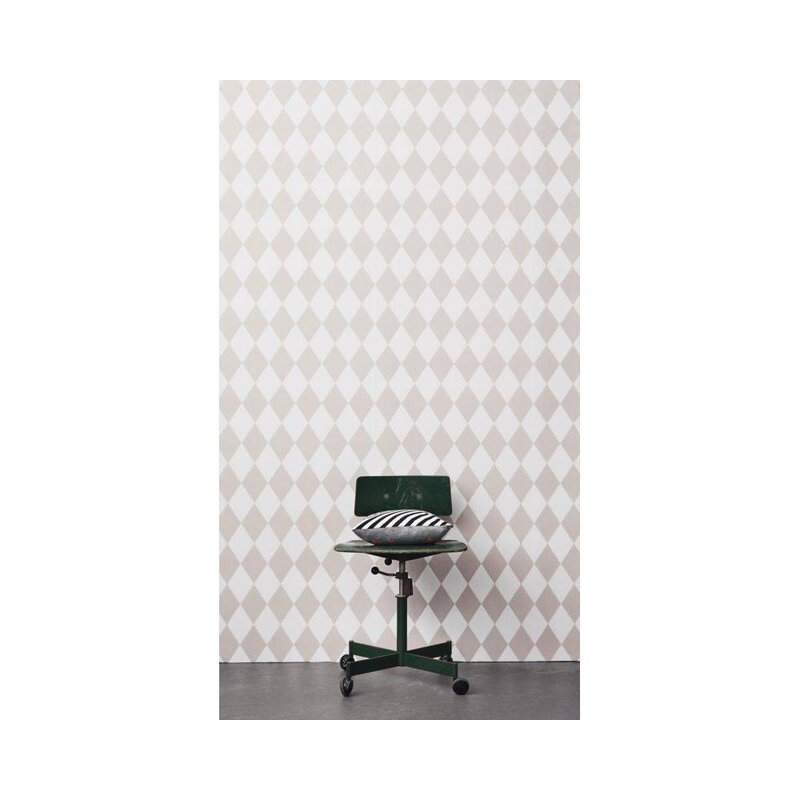 ferm LIVING ferm LIVING Behang Harlequin Roze