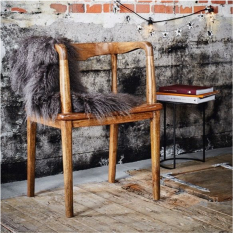 Madam Stoltz-collectie Mango houten stoel