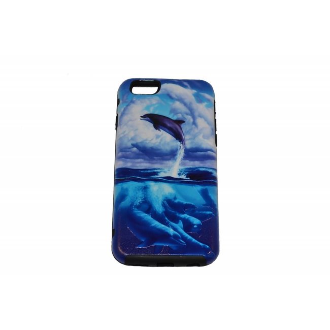 Jumping Dolphin Print Hard Cover