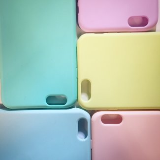 Coque arrière en silicone mat de couleur bonbon IPhone 7 Plus / 8 Plus