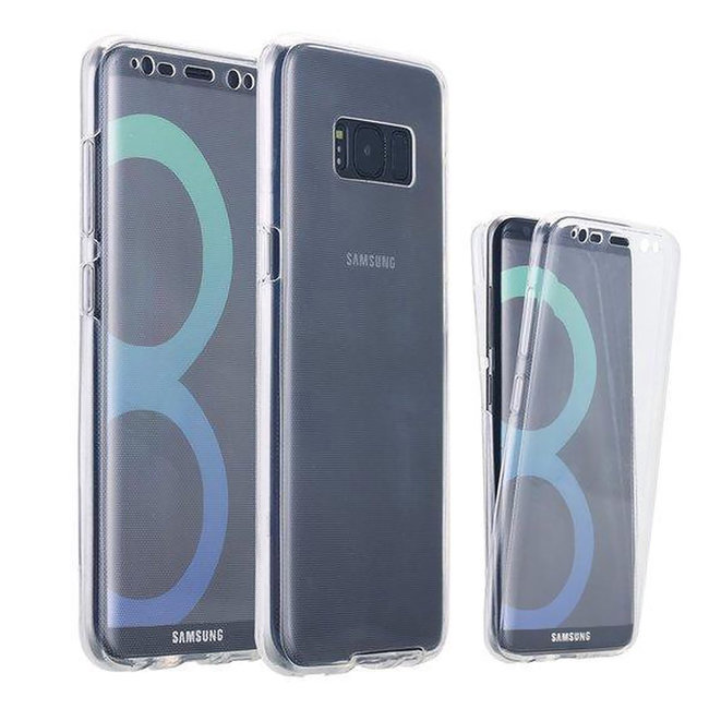 MSS  Samsung Galaxy S8 Transparant TPU 360° graden TPU siliconen 2 in 1 hoesje