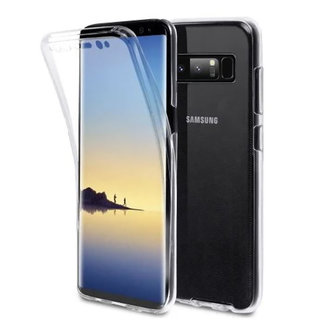 MSS Samsung Galaxy Note 8 Transparent TPU 360 ° degree TPU silicone 2 in 1 case