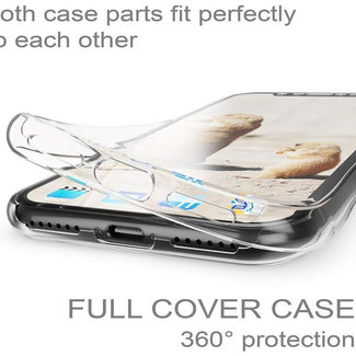 MSS Apple iPhone X / XS Transparent TPU 360 ° TPU Silikon 2 in 1 Hülle