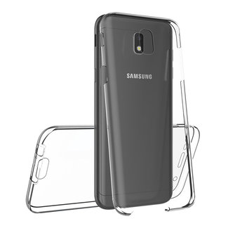 MSS Samsung Galaxy J7 2017 (J730) Transparant TPU 360° graden TPU siliconen 2 in 1 hoesje