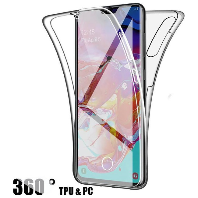 MSS Samsung Galaxy Samsung A70 Transparent TPU 360 ° TPU Silikon 2 in 1 Hülle