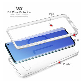 MSS Funda Samsung Galaxy S10 Plus Transparente TPU 360 ° TPU Silicona 2 en 1