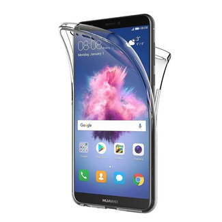 MSS Funda Huawei P Smart Transparente TPU 360 ° TPU Silicona 2 en 1 de Huawei P Smart