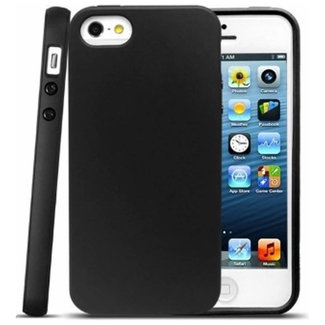 MSS Carcasa trasera de TPU negra para Apple iPhone 5 / 5s / SE