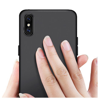 MSS Coque arrière en TPU noire pour Apple iPhone XS MAX