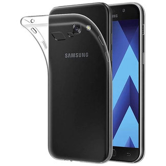 MSS Carcasa trasera de silicona TPU transparente para Samsung Galaxy A5 (2017)