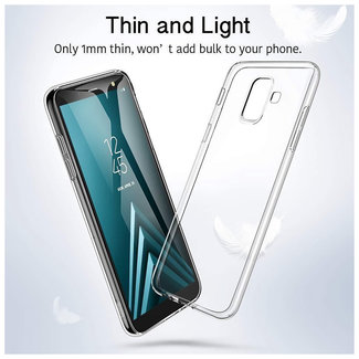 MSS Cover posteriore in silicone TPU trasparente per Samsung Galaxy A6 + (2018)