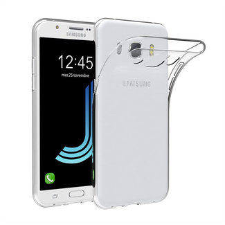 MSS Coque arrière transparente en silicone TPU pour Samsung Galaxy J5 (2017)