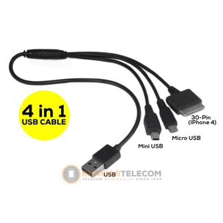 Cavo USB 4 in 1 multiplo