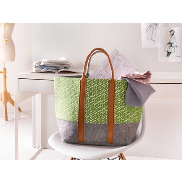 Filztaschen 2er-Set Filz Shopper Einkaufstaschen - Handtaschen