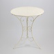 Bistro-Set „Idylle“, 3tlg. | klappbares Balkonset aus cremeweißem Metall