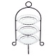 Metall-Etagere mit Glasschalen