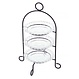 Metall-Etagere mit Glasschalen