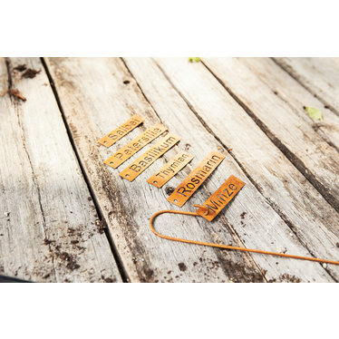 Pflanzenstecker „Kräutergarten“, 6er Set - Wohnambiente-Shop