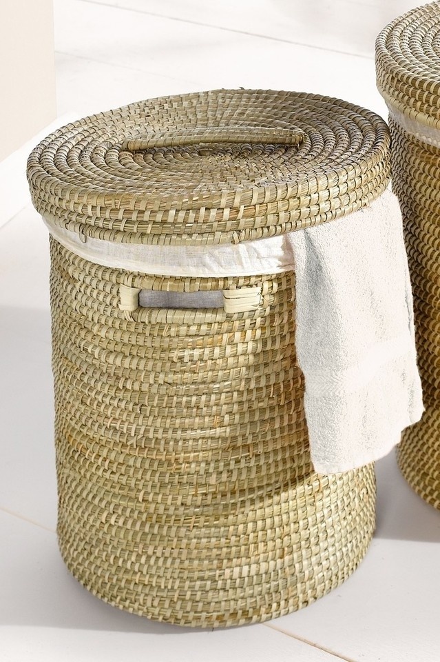 Wäschekorb mit Deckel und Wäschesack - Wohnambiente-Shop
