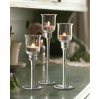 Glas-Kerzenständer, 3er Set