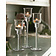 Glas-Kerzenständer, 3er Set