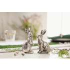 Osterhasen "Silver-Shine" 2er Set