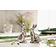 Osterhasen "Silver-Shine" 2er Set