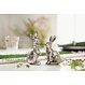 Osterhasen "Silver-Shine" 2er Set