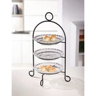 Metall-Etagere mit Glasschalen