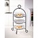 Metall-Etagere mit Glasschalen