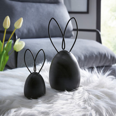 Hase "Black", 2er Set