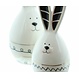 Porzellan-Hase "Trendy", 2er Set