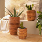 Pflanztopf "Rattan", 2er Set