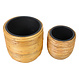 Pflanztopf "Rattan", 2er Set