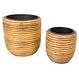 Pflanztopf "Rattan", 2er Set